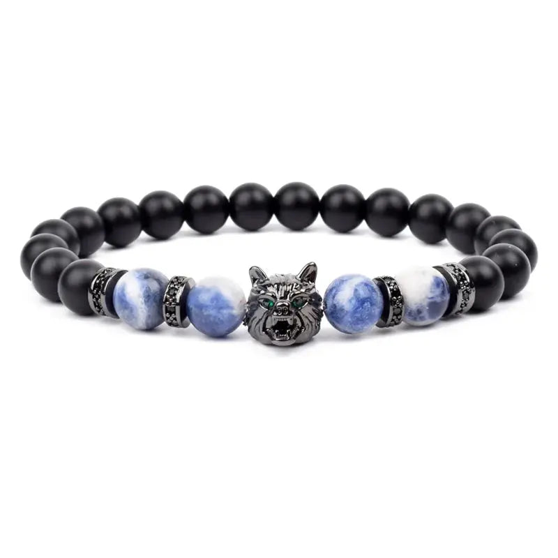 Wolf Bracelet Product vendor  22.95 Animal Heroes Sodalite-17cm-6.7inch